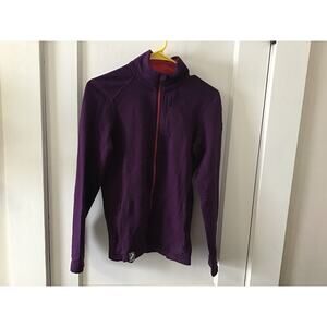 Icebreaker Merino Purple and Red Full Zip Jacket XS